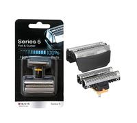 Testina Di Ricambio For Lamina E Lama Di Taglio Serie 51B, Compatibile Con Rasoi Braun, ContourPro/360°Complete/Activator/WaterFlex/WF1s/WF2s.