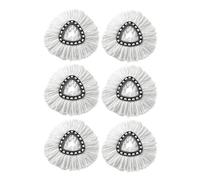 Testina Di Ricambio For Mocio Rotante A 360°, Testina Di Pulizia For Mocio In Microfibra, Compatibile Con Vileda Mop, Strumento For La Pulizia Della Casa(6pcs)