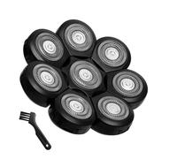 Testina Di Ricambio For Rasoio A 8 Testine, Compatibile Con La Maggior Parte Dei Rasoi Rotanti, Lavabile, Multifunzione.(8 Heads-1PCS)