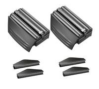 Testina di ricambio per rasoio compatibile con Remington Titanium-X Flex & Pivot Foil e Cutter F5800 e F7800 F4900 (nero/confezione da 2)