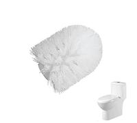 Testina di ricambio per scopino universale per WC con testa di ricambio per scopino da bagno con diametro di 15-16 mm