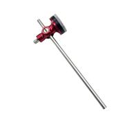 Testina di ricambio per tamburo, pratica per batteria elettronica, pedali per grancassa, lunghezza 19 cm, colore rosso