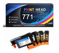 Testina di stampa 771 compatibile con HP 771 CE017A CE018A CE019A CE020A ad alta capacità, adatta per stampanti DesignJet Z6200 Z6600 Z6800 Z6810