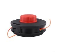 Testina di taglio per decespugliatore, filettatura M10, accessorio in plastica, compatibile con la maggior parte dei decespugliatori, 15 x 15 x 10 cm, nero e rosso