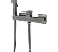 Testina doccetta bidet, Bidet portatile grigio da parete e spruzzatore for pannolini con acqua calda fredda for WC(Grey)