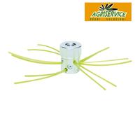 TESTINA IN ALLUMINIO DECESPUGLIATORE MULTIFILO UNIVERSALE GHIERA E CORPO 12 FILI