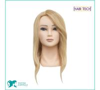 Testina Modello Donna parrucchiere MHK-11 HairTech 100 % Capelli Naturali 40 cm