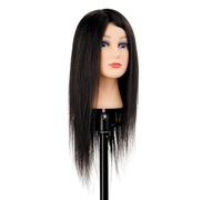 Testina Parrucchieri con Capelli Naturali Umani 100% Lunghezza 40/45 cm