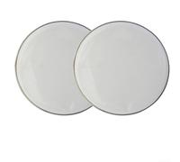 Testina per batteria per esercitarsi - Pelle a rete da 0,188 mm con controllo del suono, 15,2 cm, confezione da 2 per principianti, telaio in alluminio, compatibile con kit di batteria standard (15,2