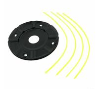 Testina per decespugliatore, 12 cm, confezione da 1 con 4 linee, testa di taglio in metallo per tosaerba, resistente all'usura, a basse vibrazioni, facile da installare, manutenzione del giardino