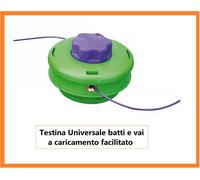 Testina per decespugliatore tagliaerba batti e vai attacco universale robusta s