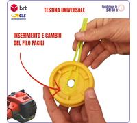 TESTINA per DECESPUGLIATORE universale e testa FILO ricambi tagliabordi facile
