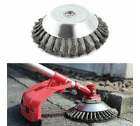 Testina Per Decespugliatore Universale Spazzola Acciaio Pulizia Pavimenti 150 6"