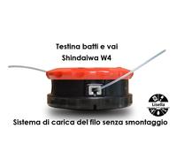 TESTINA PER DECESPUGLIATORE W4 BATTI E VAI ECHO SHINDAIWA attacco universale s