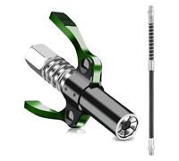 Testina per ingrassatore, G Coupler con Doppia Impugnatura Ingrassatore Manuale con Tubo da 30 cm, Ugello per Pistola a Grasso per Tutti Pressa per Grasso