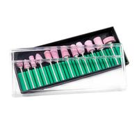 Testina per Lucidatura Unghie in Quarzo 12 Pezzi per Manicure | Accessorio per Lima e Fresatura, per Gel e Acrilico, Punta da 2, 35mm, Uso Professionale