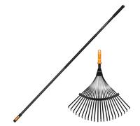 Testina per rastrello per foglie FISKARS ONECLICK 42 cm + manico 161 cm