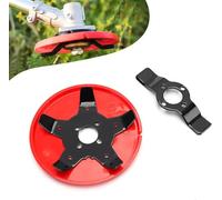 Testina per Tagliaerba Lama Decespugliatore 5 Denti e 2 Denti, Testina Tagliaerba Universale, Disco per Sarchiatore, Rosso e Nero