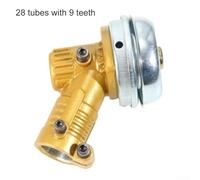 Testina per tosaerba con design di dissipazione del calore e funzione antitangling, compatibile con alberi da 26 mm/28 mm e 7 o 9 denti per un efficace taglio dell'erba (28-9)