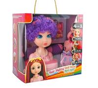 Testina per Trucco e Acconciature - Set Gioco Bambine con Parrucchiere | 31 Pezzi Set Bellezza Bambine Da 3 Anni In Su