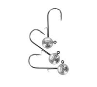 Testina piombata rotonda, set di ami jig head per luccio, lucioperca, persico, 5 cm 15 g, 3 pezzi, ami da pesca fatti a mano