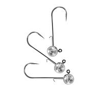 Testina piombata rotonda, set di ami jig head per luccio, lucioperca, persico, 6 cm 12 g, 3 pezzi, ami da pesca fatti a mano