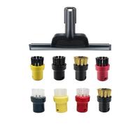 Testina Spazzola Ugello, Compatibile Con Karcher, SC2 SC3 SC4 SC5, Ricambio For Pulitore A Vapore, Compatibile Con Karcher, Accessori For Ugello For Finestre, Spazzola Rotonda(9pcs)