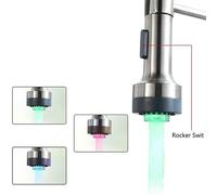Testina Spruzzatore LED Facile da Pulire Ricambio per Rubinetto Lavello Cucina A