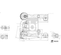 Testina sterzo FEBI 186265 BMW 3 (G20, G80, G28) 2 2018-202