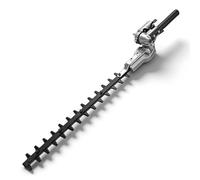 Testina tagliasiepi per seghe a motore elettrico e a benzina, lunghezza di taglio 44 cm, regolabile a 165°, doppio coltello, con nipplo (26 mm, 9 denti)