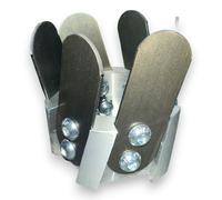 Testina zappetta fresa universale a 6 lame in alluminio per decespugliatore