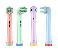 Testine Bambini Compatibili, Confezione da 4 Testine Compatibili per Spazzolino Elettrico Bambini, Colorate e Divertenti, Morbide e Delicate sulle Gengive