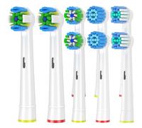Testine Compatibile con Braun Oral b Spazzolini Elettrici Ricambio Testine
