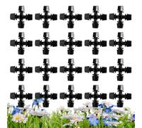 Testine Di Irrigazione - 20 Pezzi Testa Spruzzatore | 4,5x4,5x2cm Ugelli Di Irrigazione Ad Alta Pressione Regolabili per Giardino Serra Terreno Di Verdure Agriturismo D