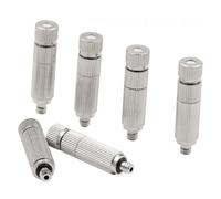 Testine di nebulizzazione per ugelli Mister per acqua a bassa pressione da 50 pezzi per sistema di raffreddamento esterno Giardinaggio Set di sostituzione filettata per n 5 sections Orifice Dia 0.5mm
