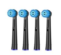 Testine Di Ricambio Da 4/12 Pezzi, Compatibili Con Spazzolino Elettrico Oral-B Advance Power/Vitality Precision Clean/Pro Health/Triumph/3D Exce(4pcs 17S Black)