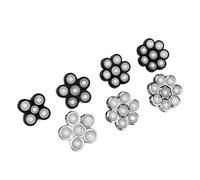 Testine Di Ricambio For Rasoio Elettrico Da Uomo A 5/6/7/8 Testine, Lama A Doppio Anello(Black 7 blades)