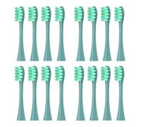 Testine Di Ricambio For Spazzolino Da 16 Pezzi, Compatibili Con Oclean, Sonic X/X Pro/ Z1/ SE / F1 / One / PW01/03/05/07/09 P5 Testine For Spazzolino Elettrico(16 green)