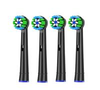 Testine Di Ricambio For Spazzolino Da 4 Pezzi, Compatibili Con Oral-B, Spazzolino Elettrico Advance Power/Vitality Precision Clean/Pro Health/Triumph/3D Exce(4pcs 20 Black)