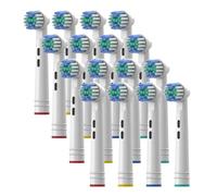 Testine Di Ricambio For Spazzolino Orale -B Fit Advance Power/Pro Health/3D Excel/Vitality Precision Clean Setole D100 D25(17P-16Pcs)