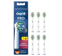 Oral-B Pro - Set di 6 testine di ricambio per spazzolino elettrico, pulizia profonda dei denti con setole innovative a forma di X, originale Oral-B, prodotto in Germania