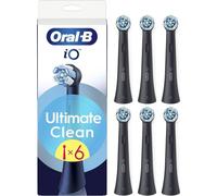 Testine di ricambio Oral-B iO Ultimate Clean, confezione da 6, nere, microvibrazioni, antiplacca