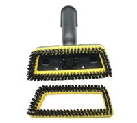 Testine di ricambio per pulitori a vapore per Karcher SC1-5 CTK1020 con setole in nylon per pavimenti in marmo piastrelle per la pulizia del bagno (nero+spazzola di ricambio)