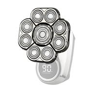 Testine Di Ricambio Per Rasoio Da Barba - 9 x 9 cm 9D Velocità Estrema, ABS + Acciaio Inossidabile, Testine Sostitutive Universali Per Rasoio Uomo Viso E Corpo, Facili Da Installare