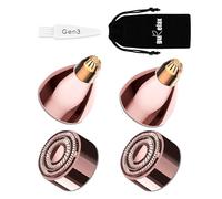 Testine di ricambio per rimozione dei peli del viso impeccabili, Gen 3 Pro, nuova versione indolore per viso e sopracciglia, lame di ricambio per viso, oro 18 carati, come visto in TV, con borsa di