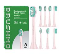 Testine di ricambio per spazzolino Brushmo compatibili con Philips Sonicare Optimal Plaque Control HX9023/65 rosa, confezione da 8