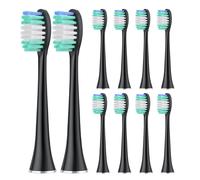 Testine di ricambio per spazzolino Harobey compatibili con AquaSonic Black Series e Vibe Series, confezione da 10 pezzi.