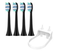 Testine Di Ricambio Professionali Da 4 Pezzi Con Supporto For Testina For Spazzolino, Compatibili Con Philips, Spazzolino Elettrico Sonicare(Black-1 Set)