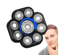 Testine Di Ricambio Rasoi - Capelli Per Il Corpo Staver Extreme Speed 9 Head | Rotazione A 360 gradi E Un Accessorio Doppio Anello Flessibile Testa Af