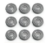 Testine di ricambio SH30 in confezione da 9, compatibili con i rasoi Philips Norelco serie 1000, 2000, 3000, miglioramento con doppia lama durevole